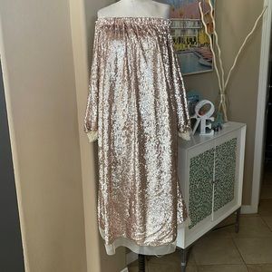 Free People Sequin Off the Shoulder Dress NWT